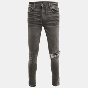 Amiri Grey Washed Denim Skinny Jeans M Waist 32"